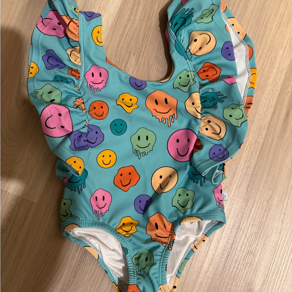 Posh Peanut Tyler Smiley Face Swim Suit